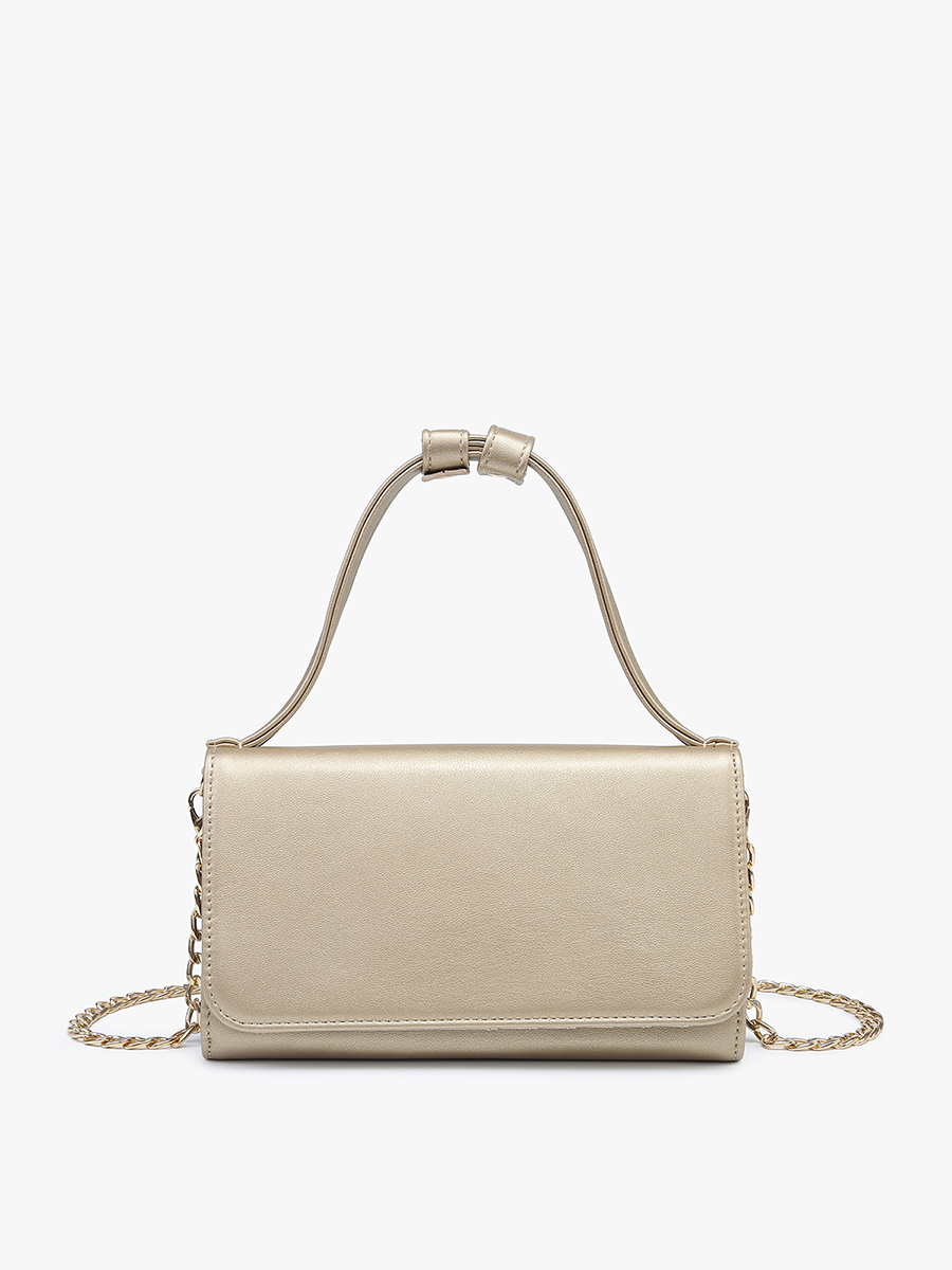 M2434 Honey Rectangular Crossbody w/ Chain