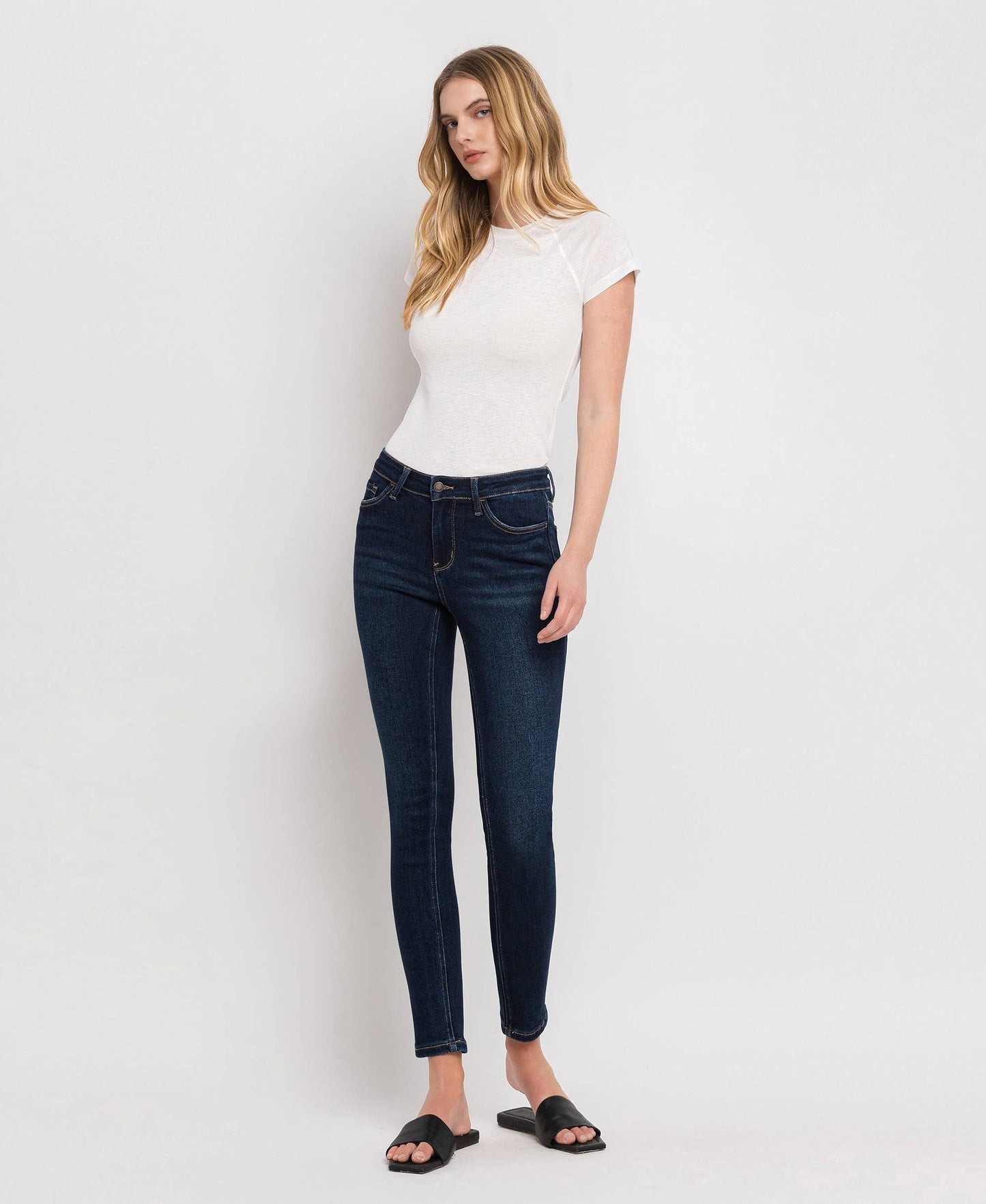 MID RISE ANKLE SKINNY JEANS LV1014