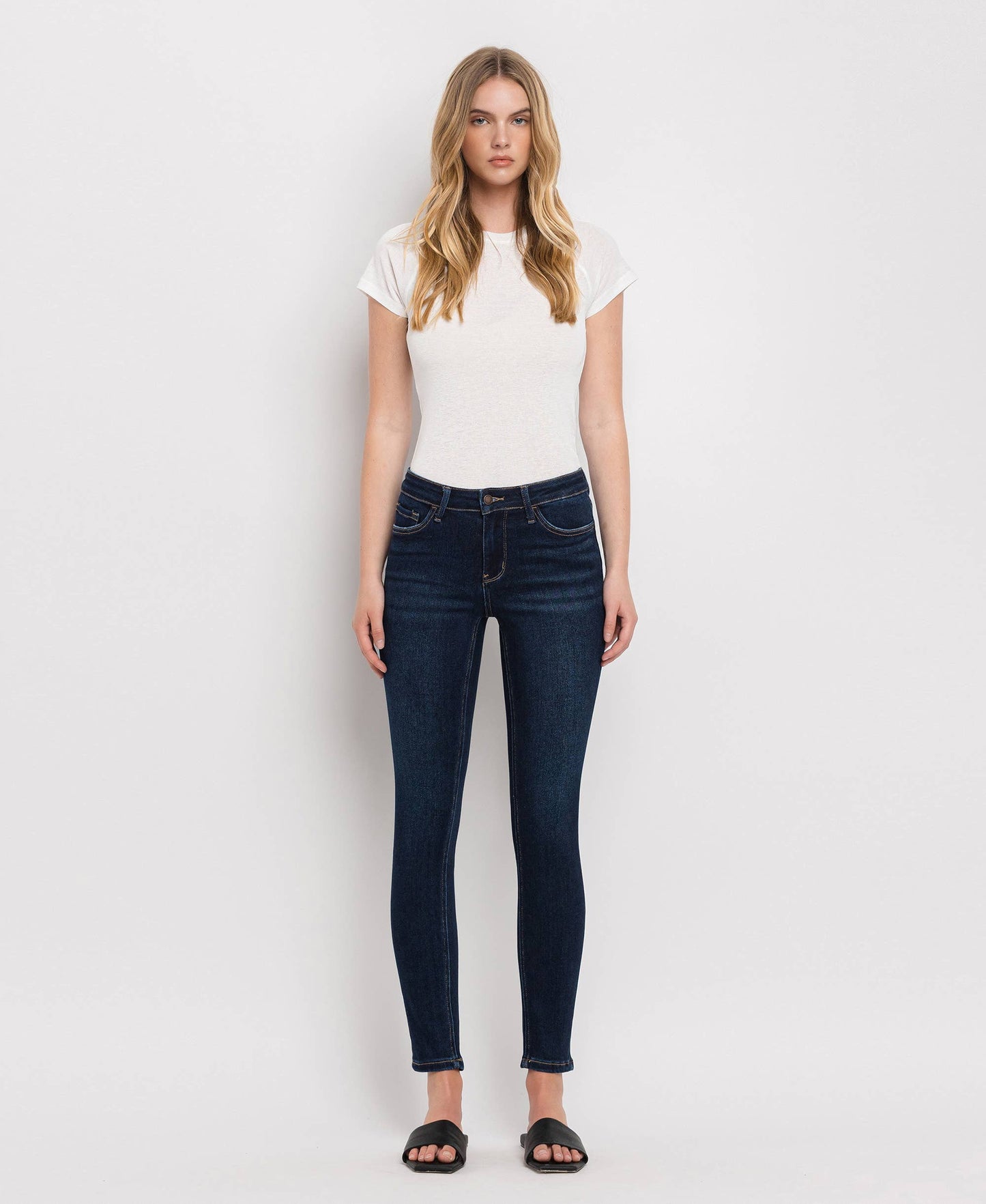 MID RISE ANKLE SKINNY JEANS LV1014