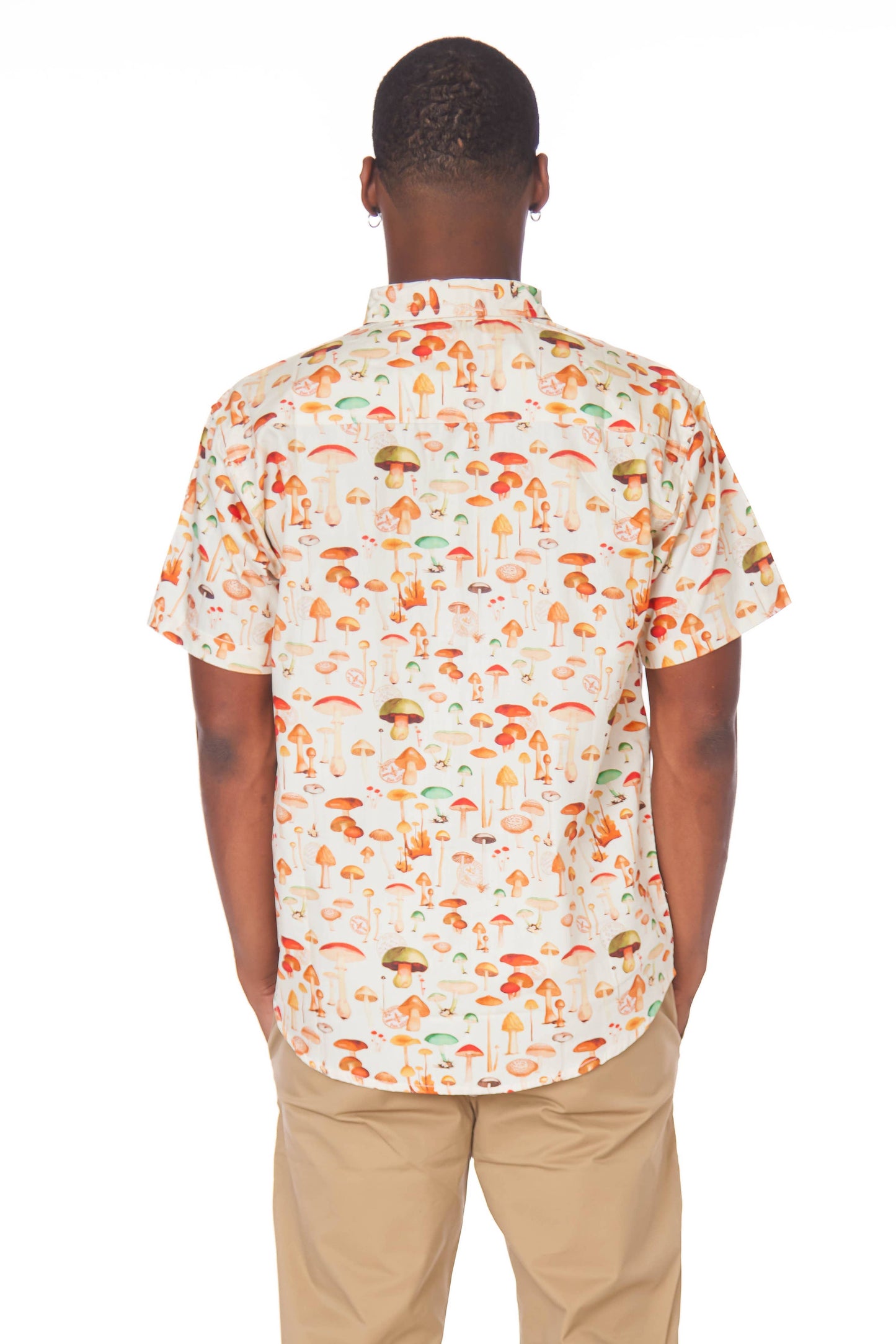 Men's Printed Woven Fun Print Short Sleeve Cotton Shirt
