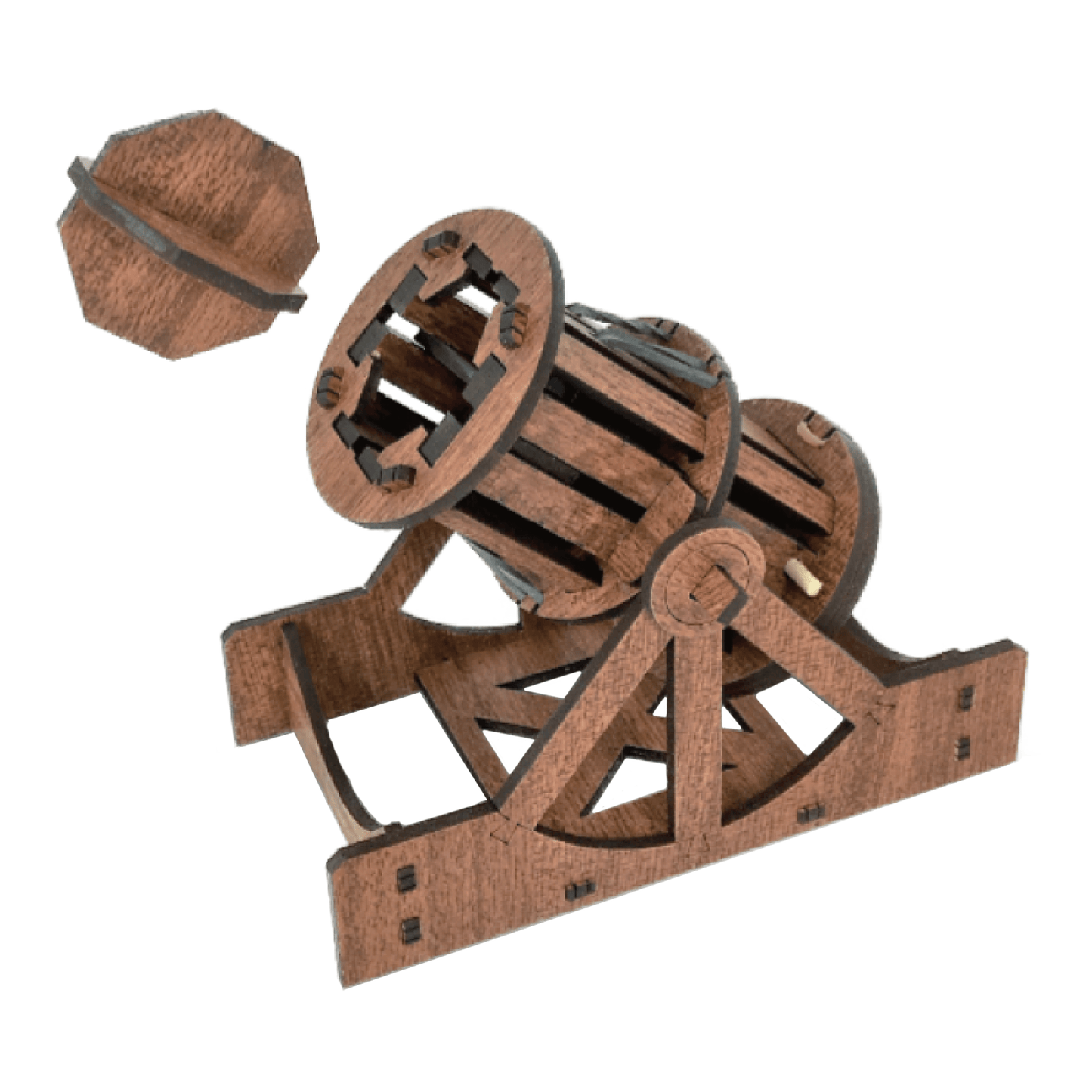 Mini Cannon : Wooden Engineering Model Building Kit
