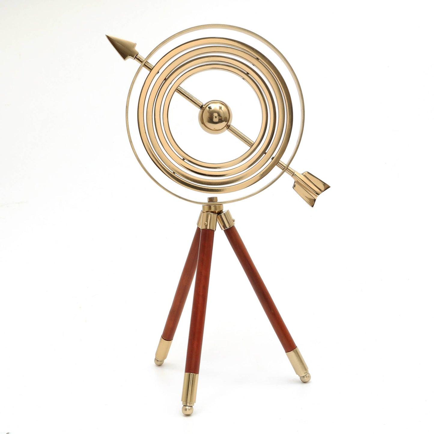 Armillary with Wood Tripod Stand