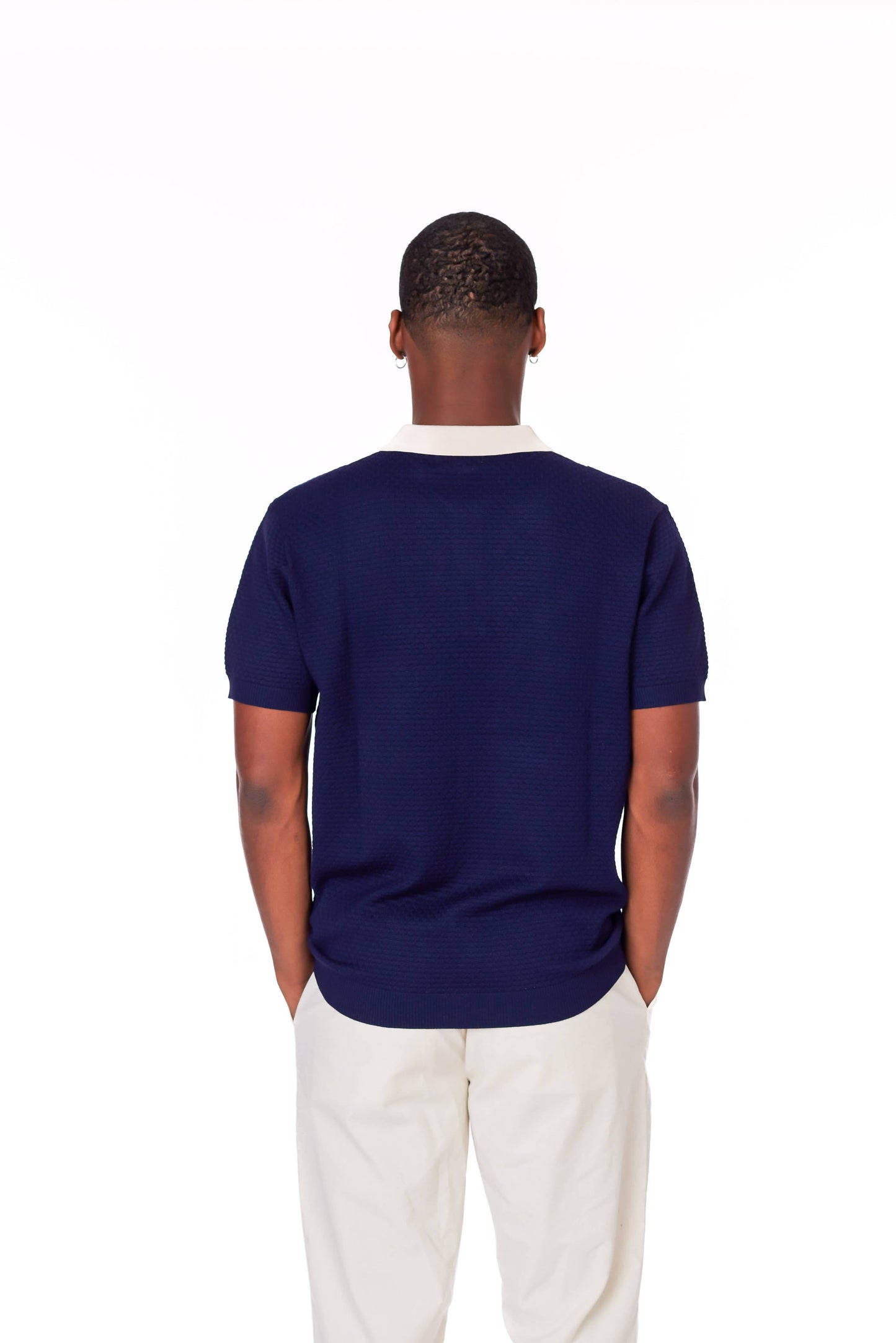 Men's Textured Polo Shirt