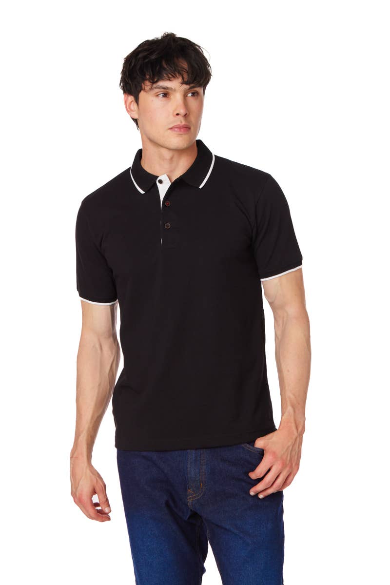 Men's Solid Pique Polo Shirt