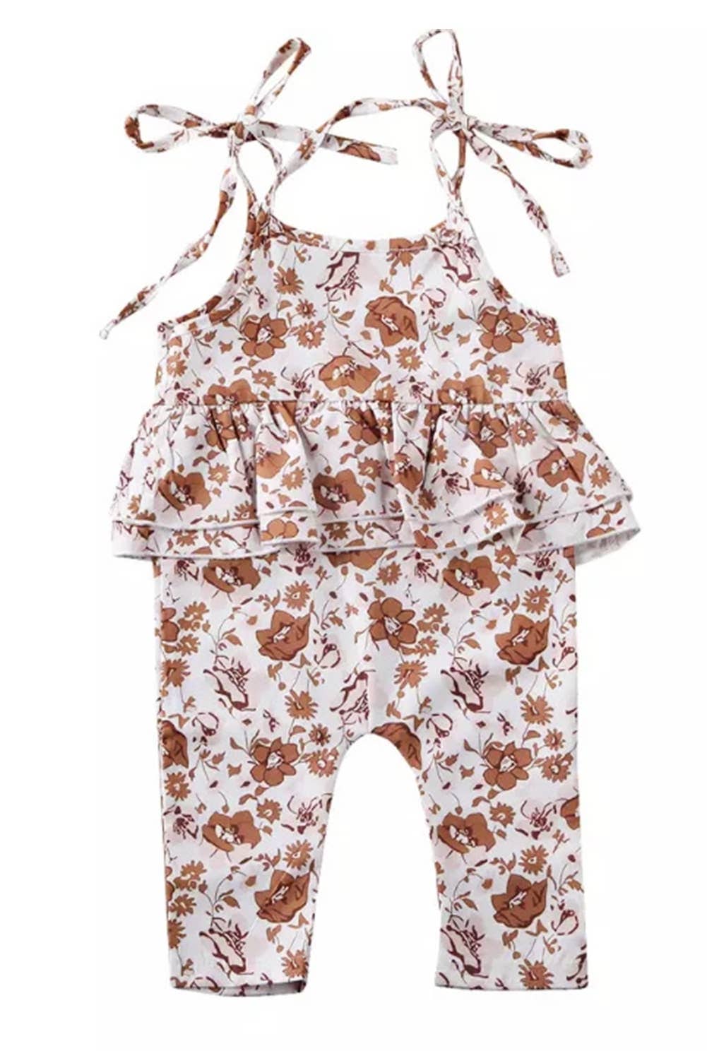 Floral Ruffle Baby Romper Jumpsuit