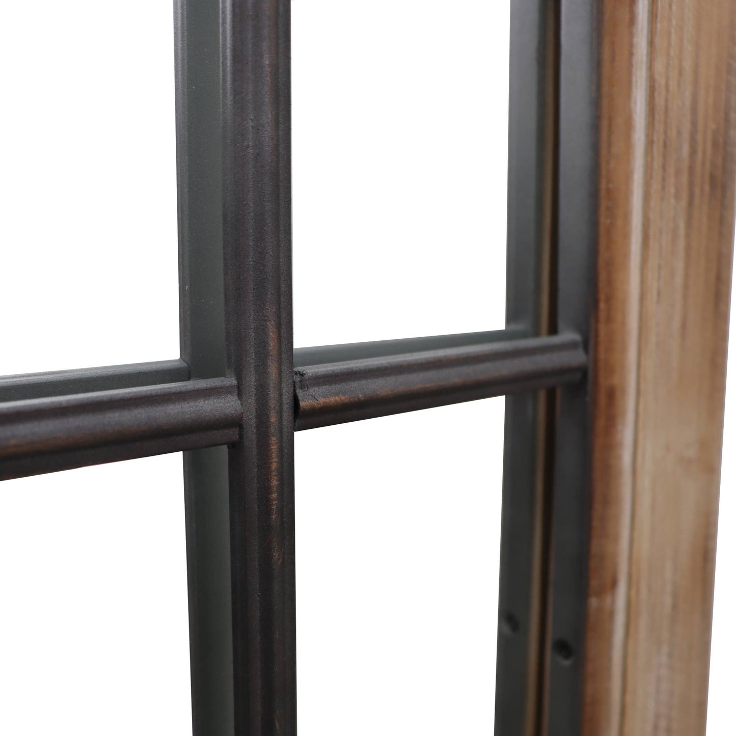 Accent Windowpane Wood Mirror