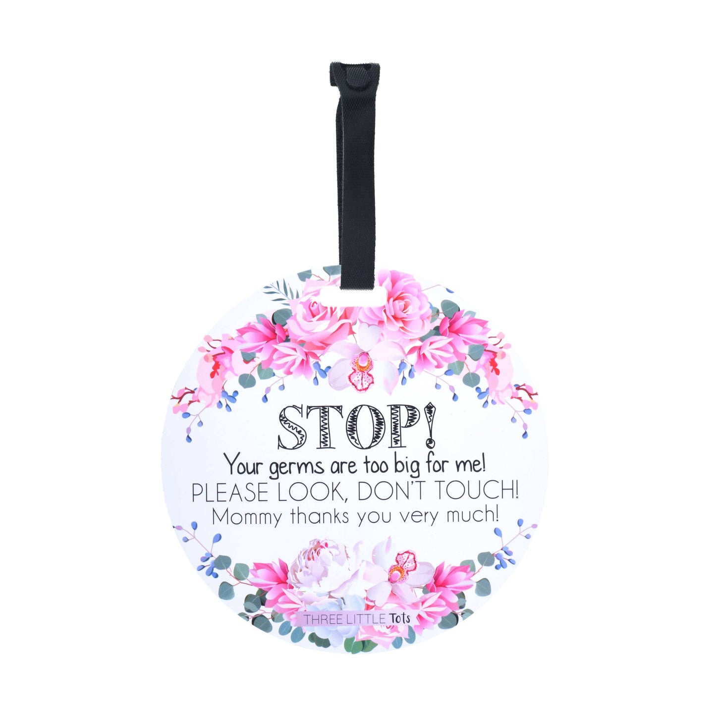 Flower No Touching Baby Car Seat and Stroller Tag