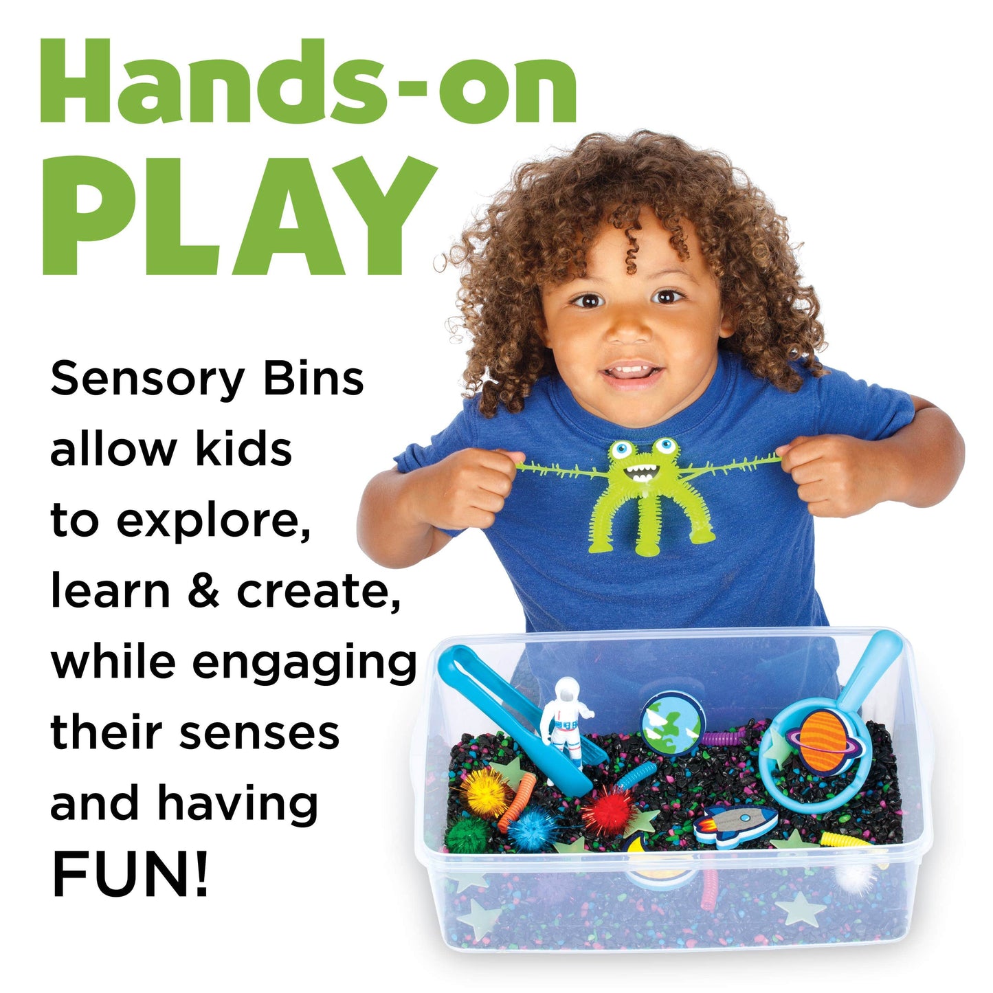 Sensory Bin Outer Space Activity Bin for Kids
