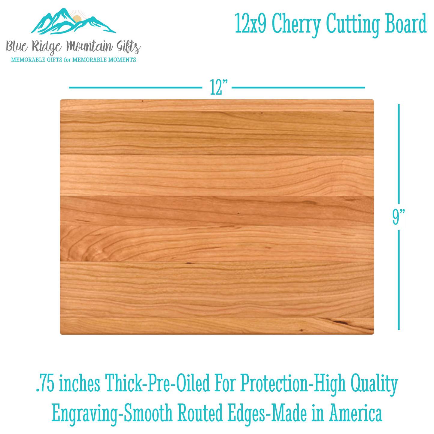 North Carolina Home State Home Cutting Board - 12 x 9 Cherry