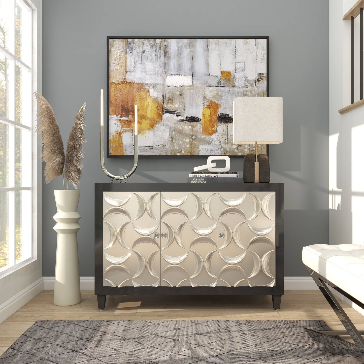 Modern White Marble Sculpture