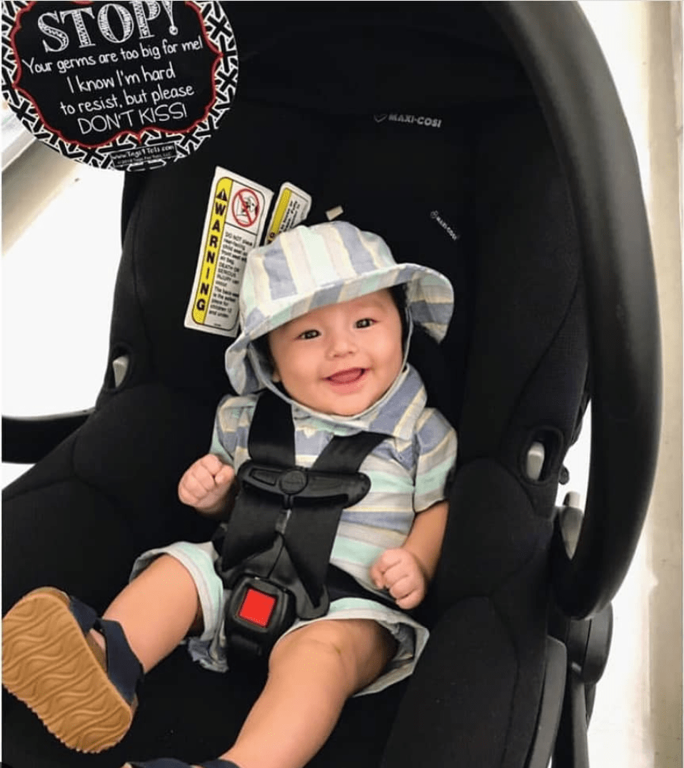 No Kissing Car Seat and Stroller Tag