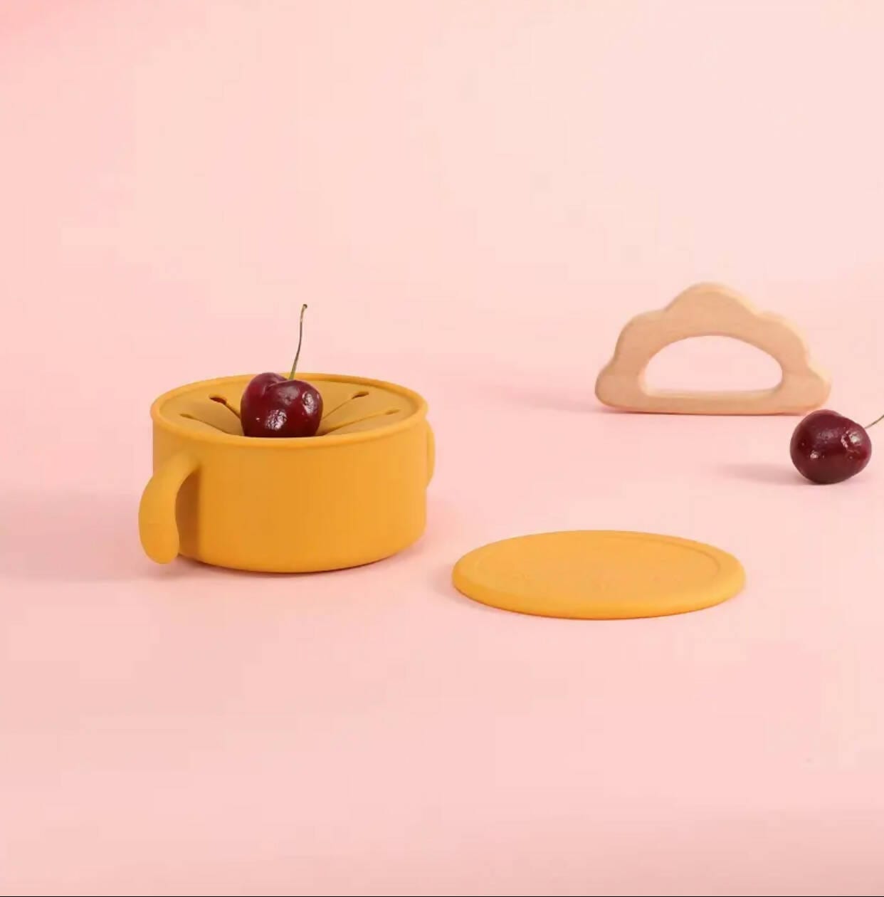 Silicone Baby Snack and Storage Bowl w/ Top