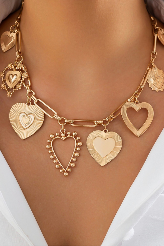 Casey Gold Charm Necklace