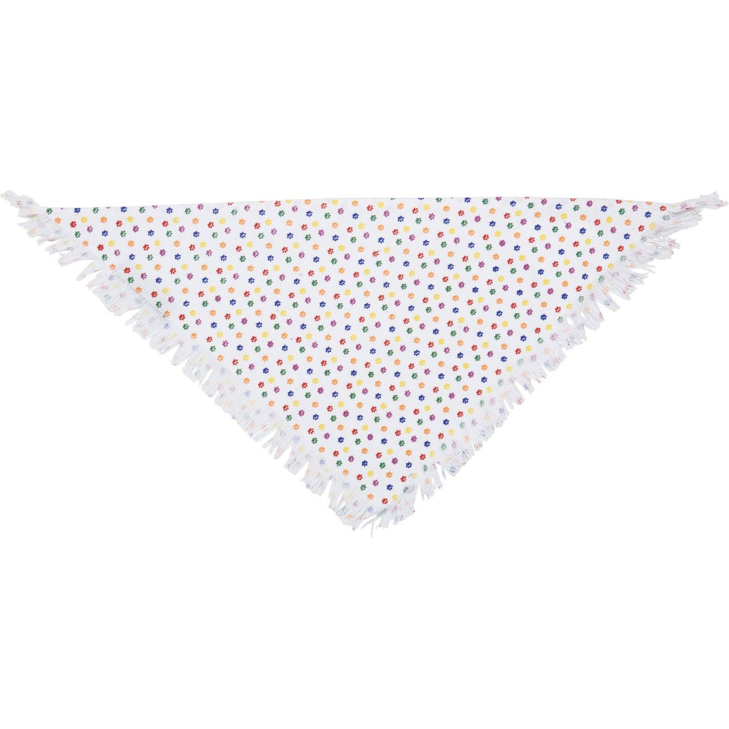 Rainbow Plaid Small Pet Bandana Set