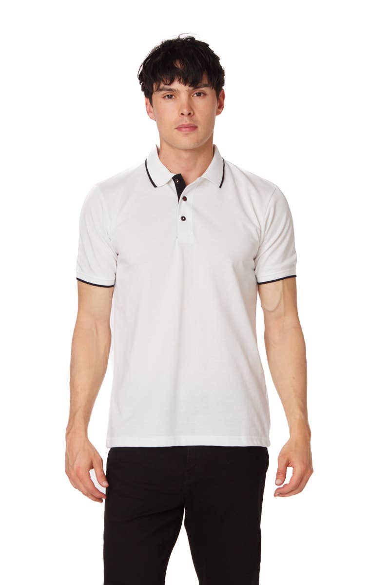 Men's Solid Pique Polo Shirt