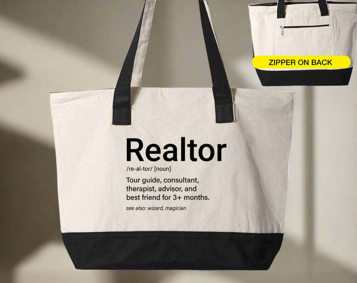 Realtor Definition - Funny Realtor Canvas Tote