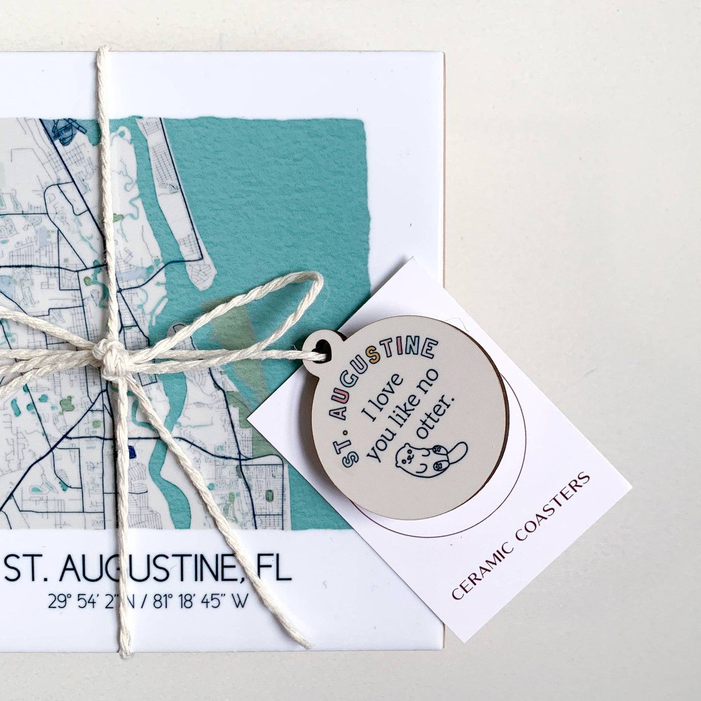 Watercolor City Map Coasters - Your City - Custom Order