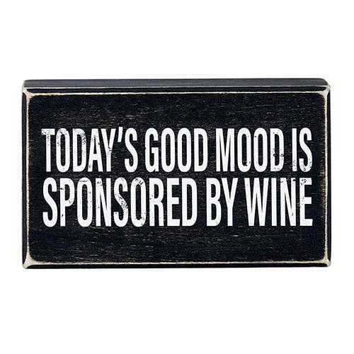 6x3.5 Blk Box Sign-Good Mood