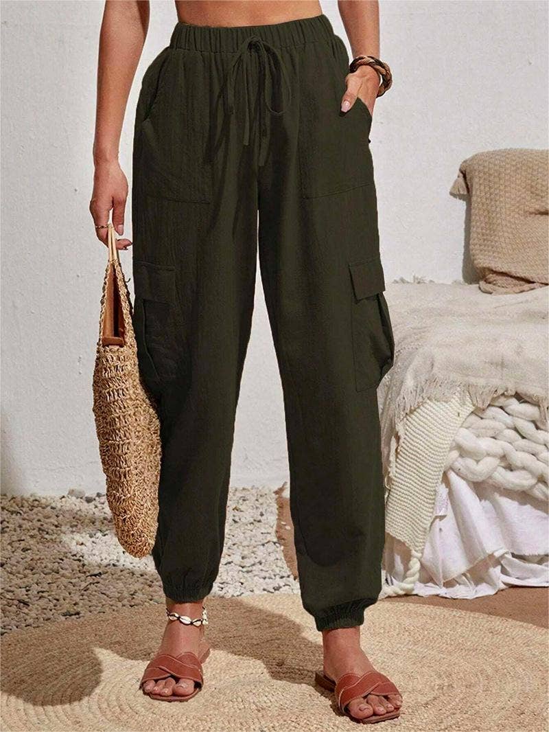 Casual trousers pocket cargo pants