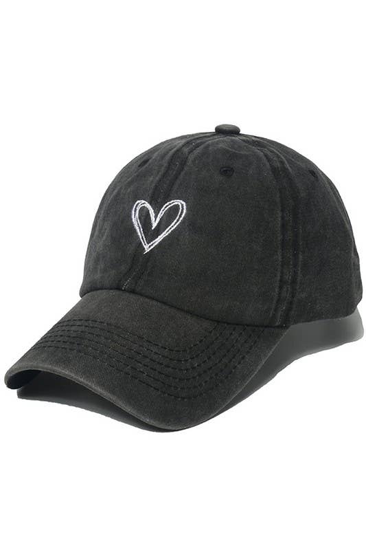 Heart Baseball Cap, Sun Hat CWAH0012
