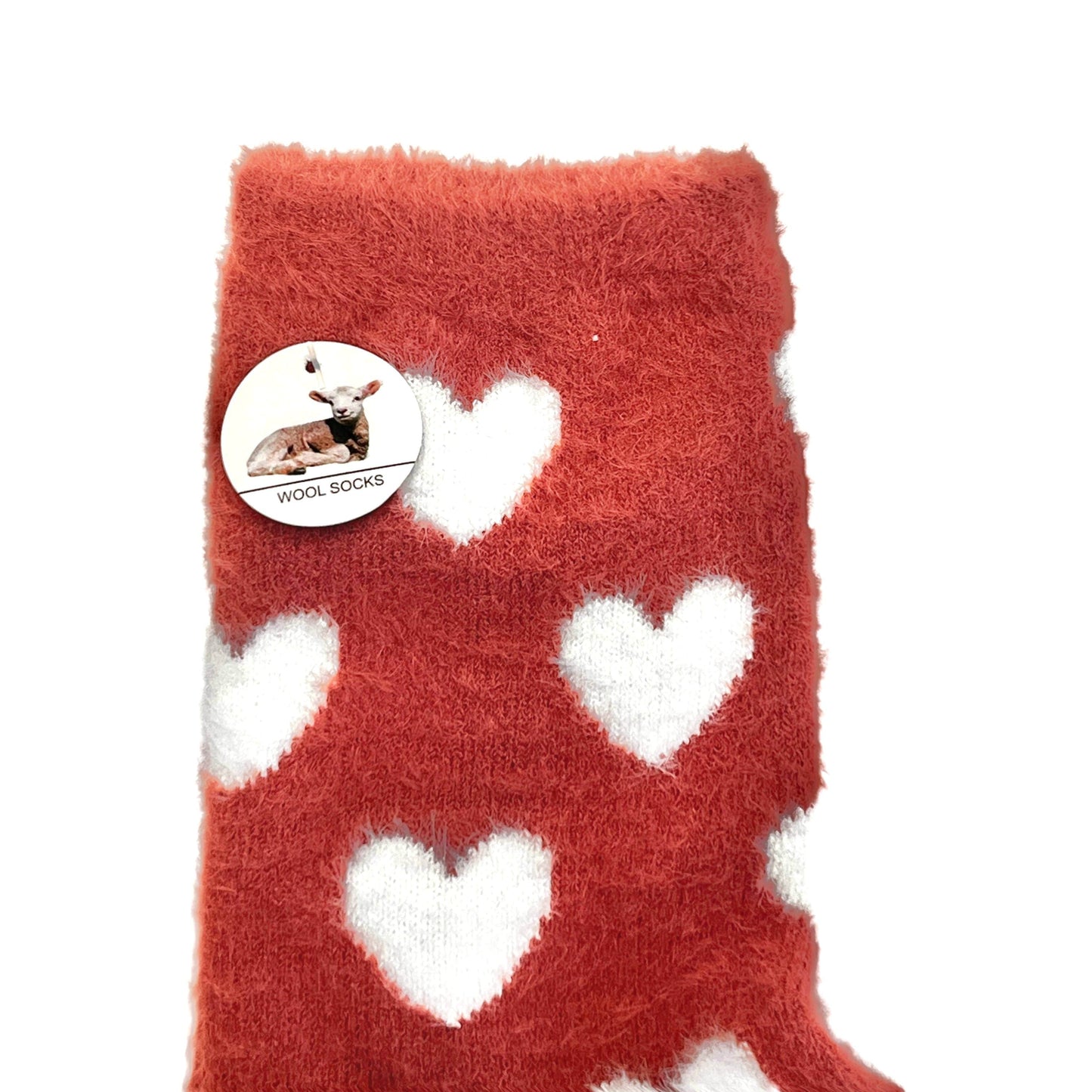 Furry Heart Winter Socks Acrylic Wool Chritsmas