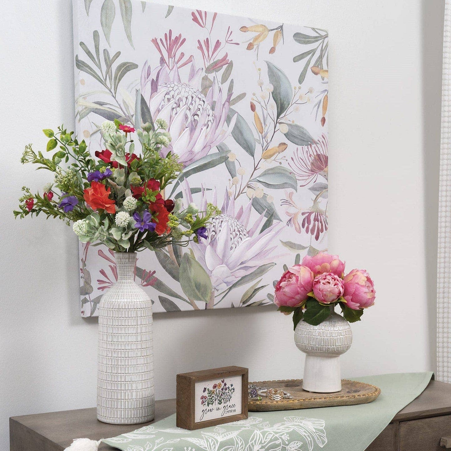 Tropical Florals Canvas Print