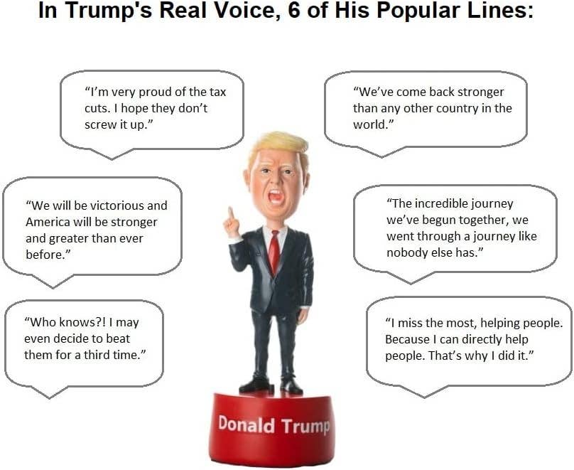 Donald Trump Bobblehead - Talking Bobble Head