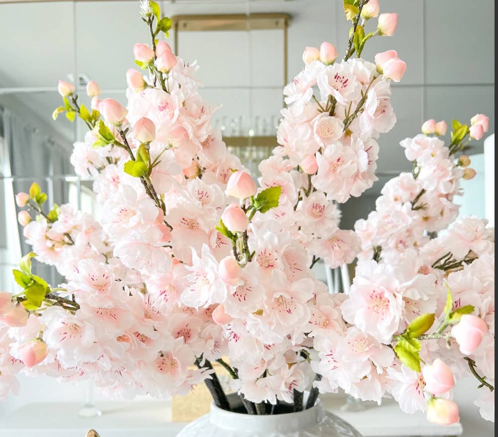 32" Quality Artificial Cherry Blossom with 2 Sprays