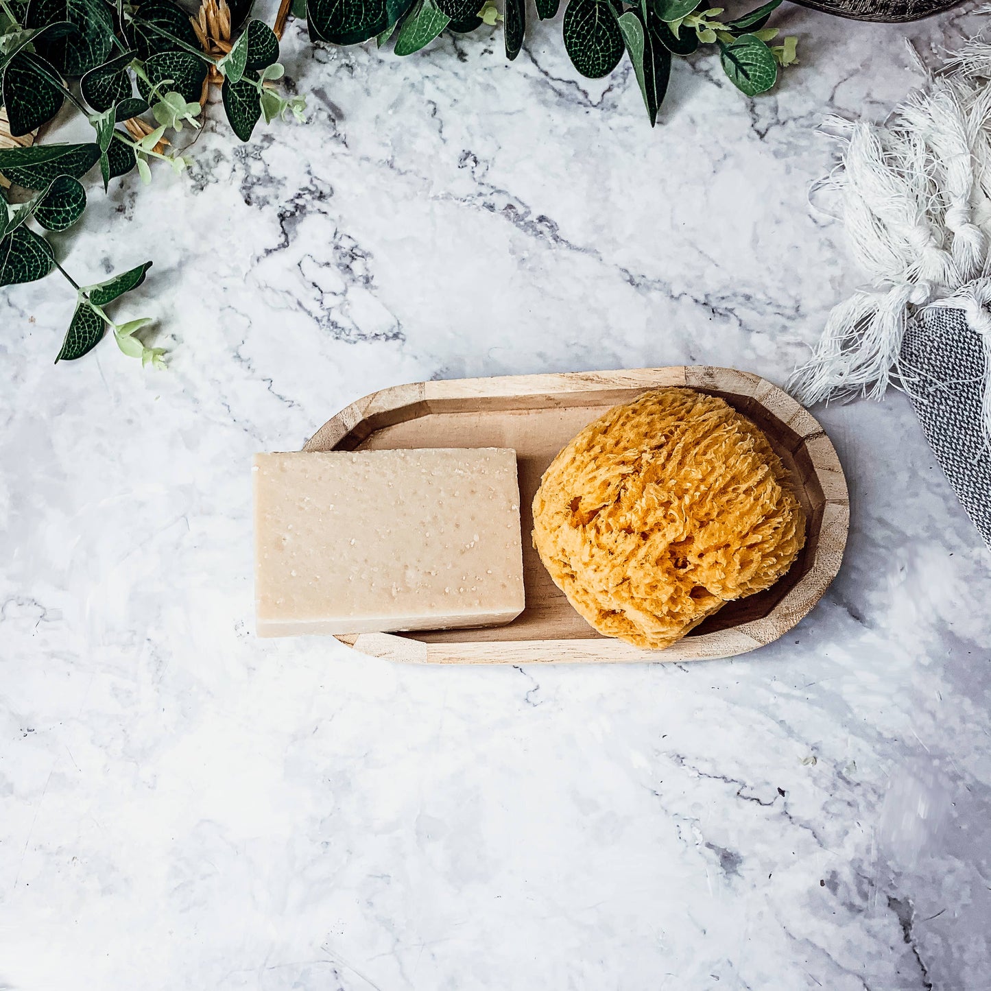 Dead Sea Sponge, All Natural Body Wash Loofah 4-5"