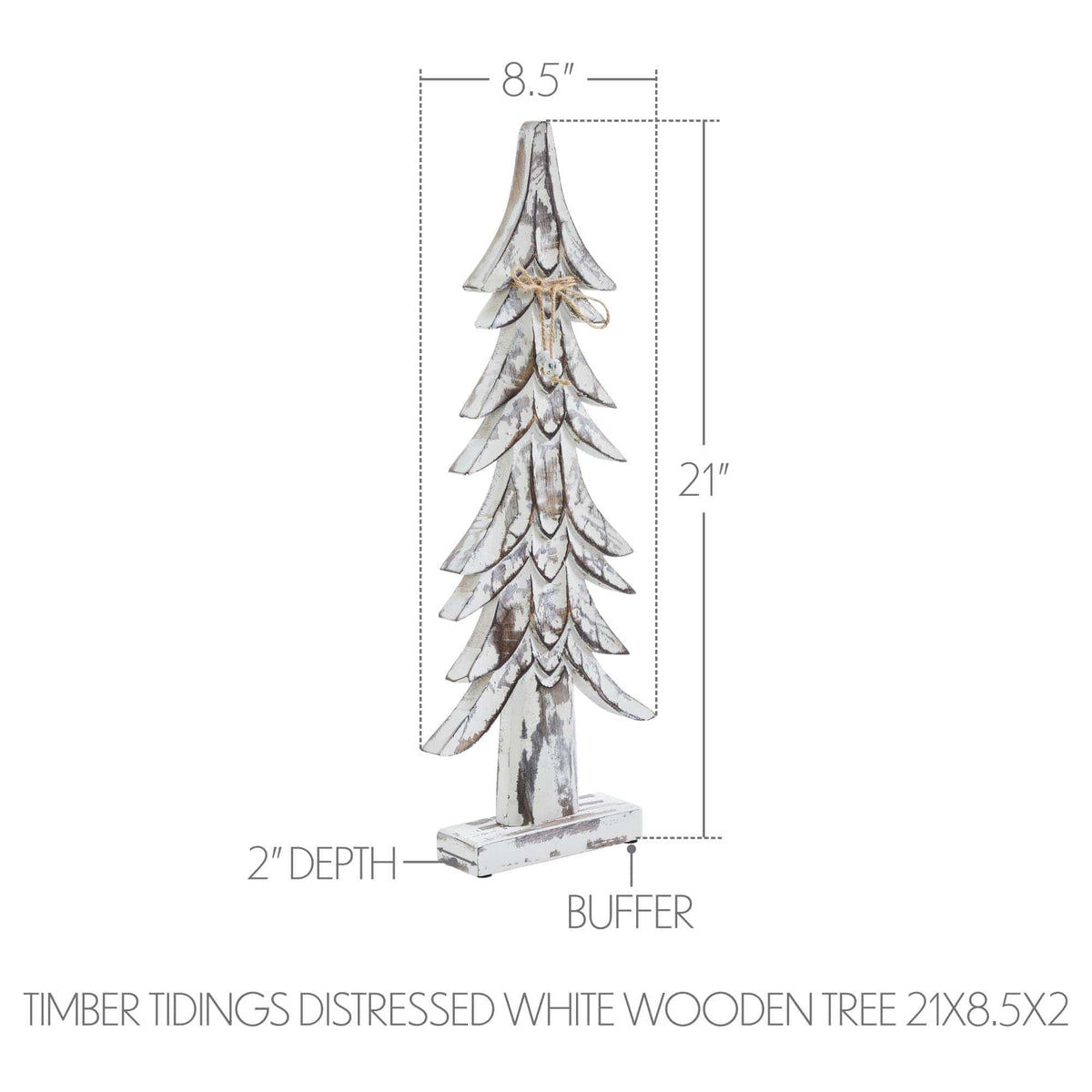 Destressed Tree Distressed Wood Tree 21x8.5x2 – Sip and Shop Cafe