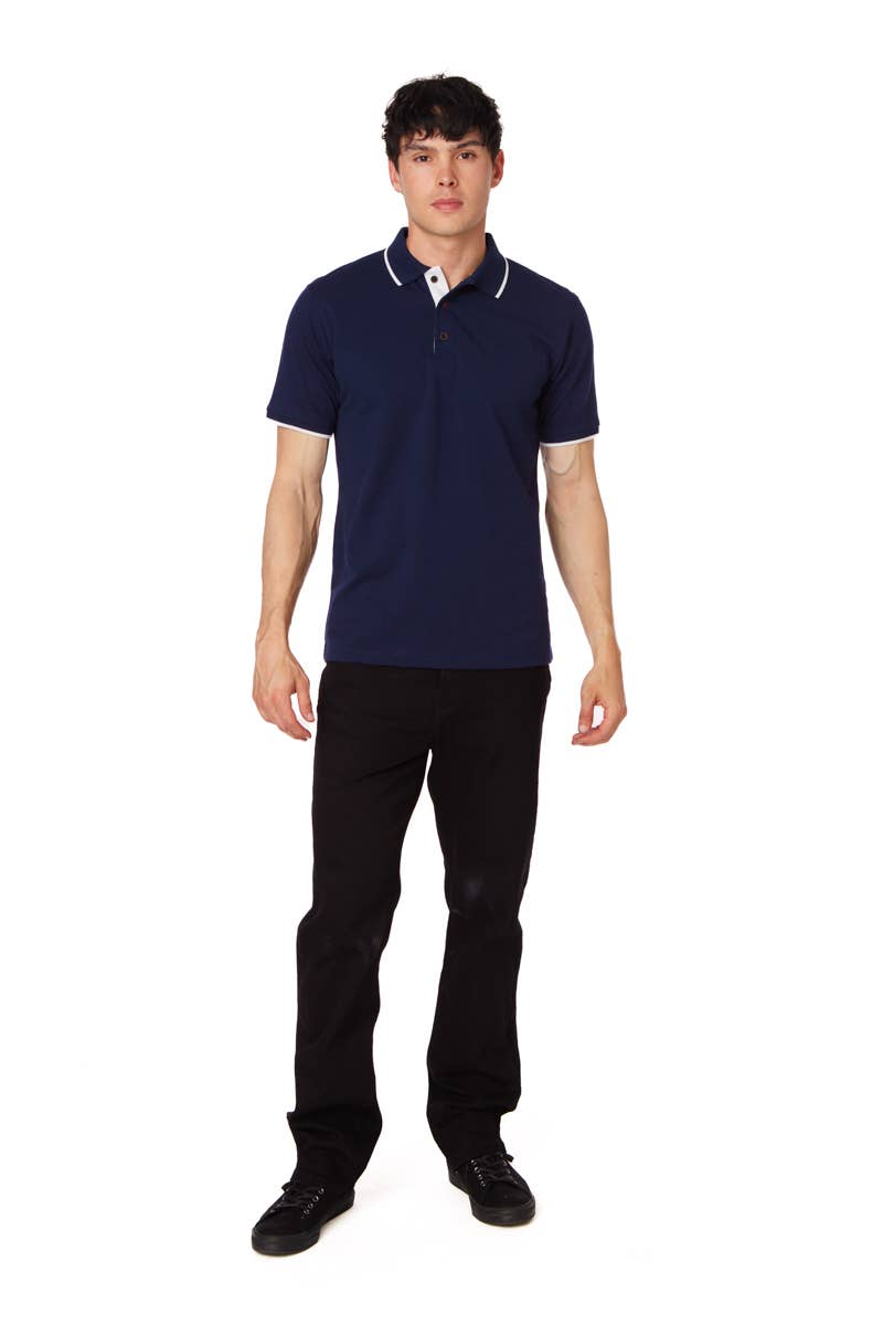Men's Solid Pique Polo Shirt