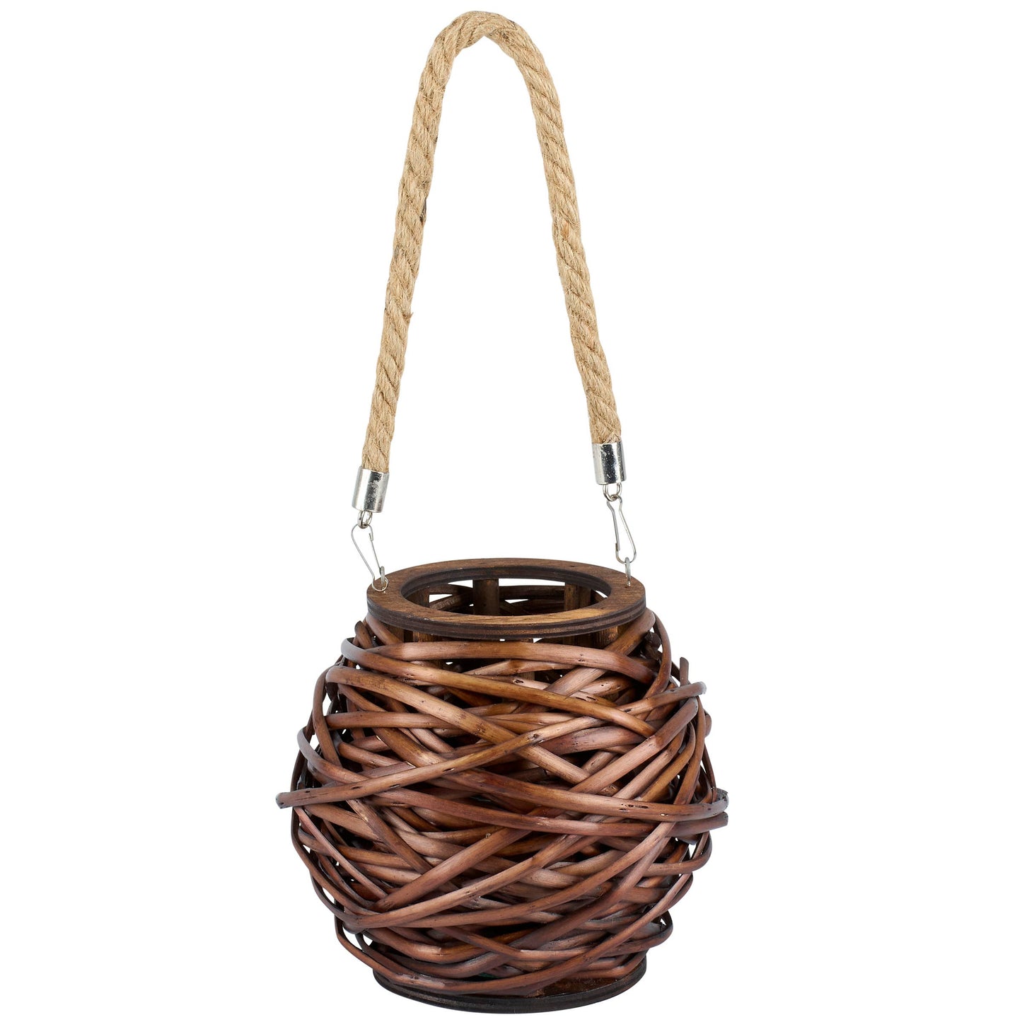 Dark Wicker Lantern