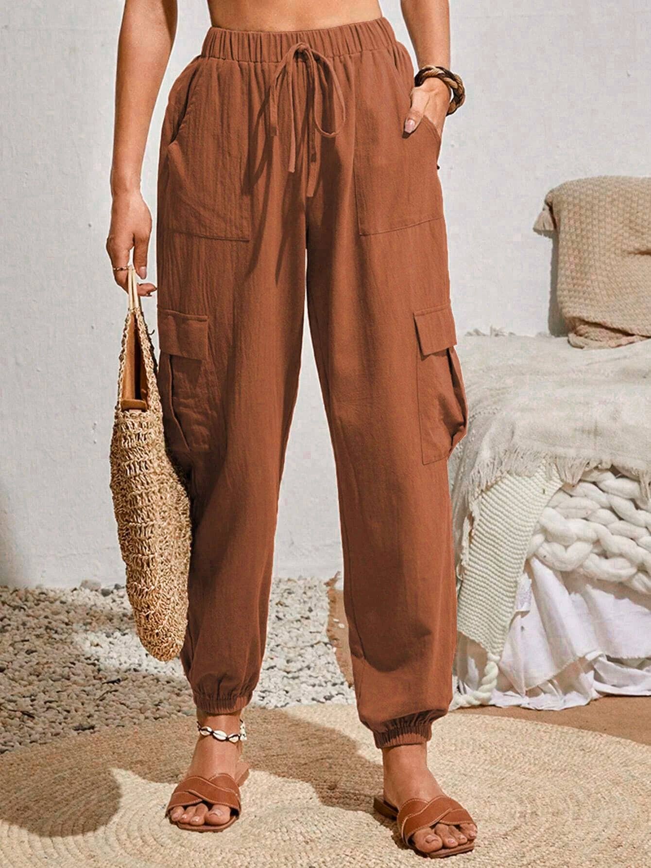 Casual trousers pocket cargo pants
