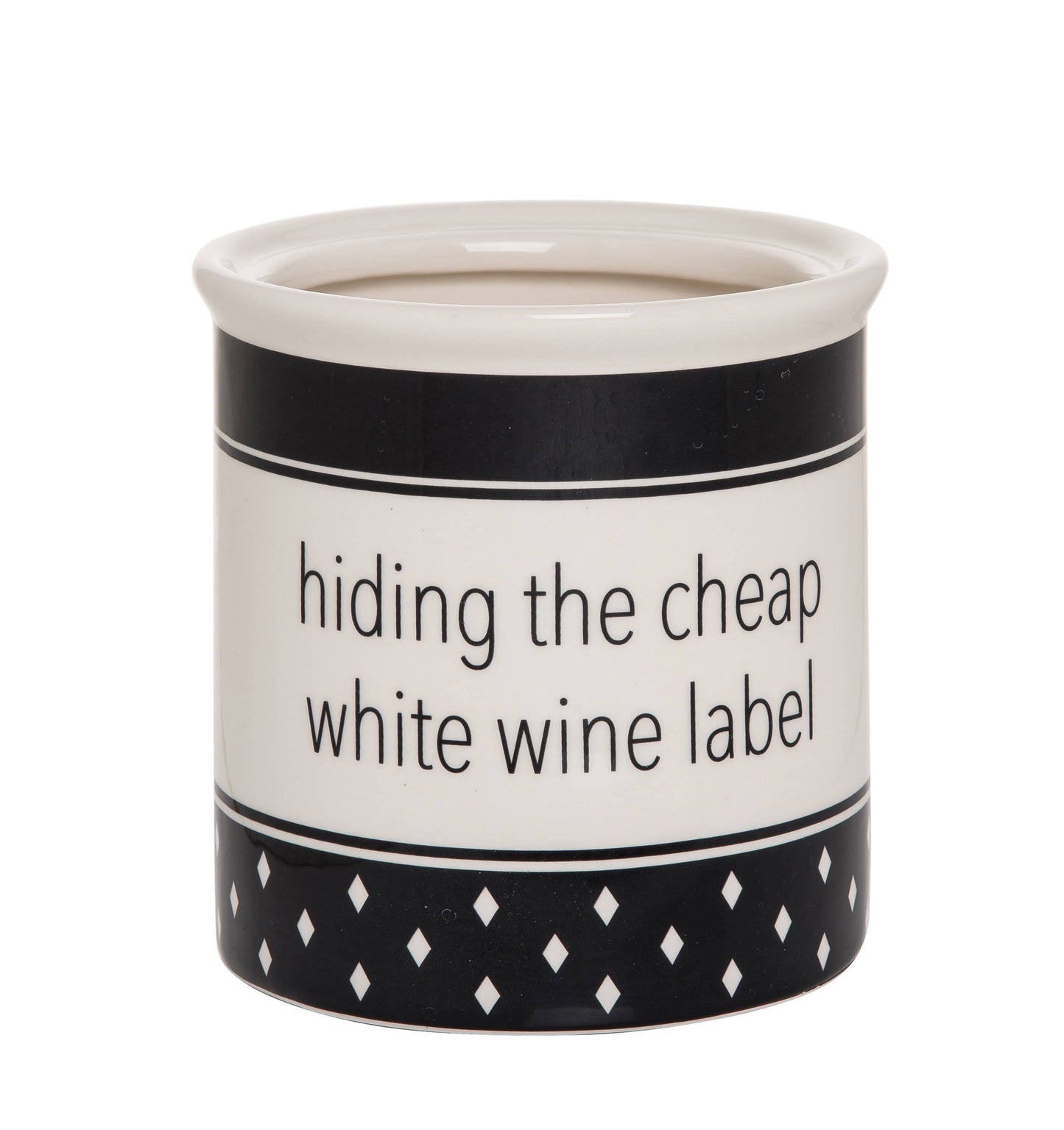 Cheap Wine Label White Wine Crock