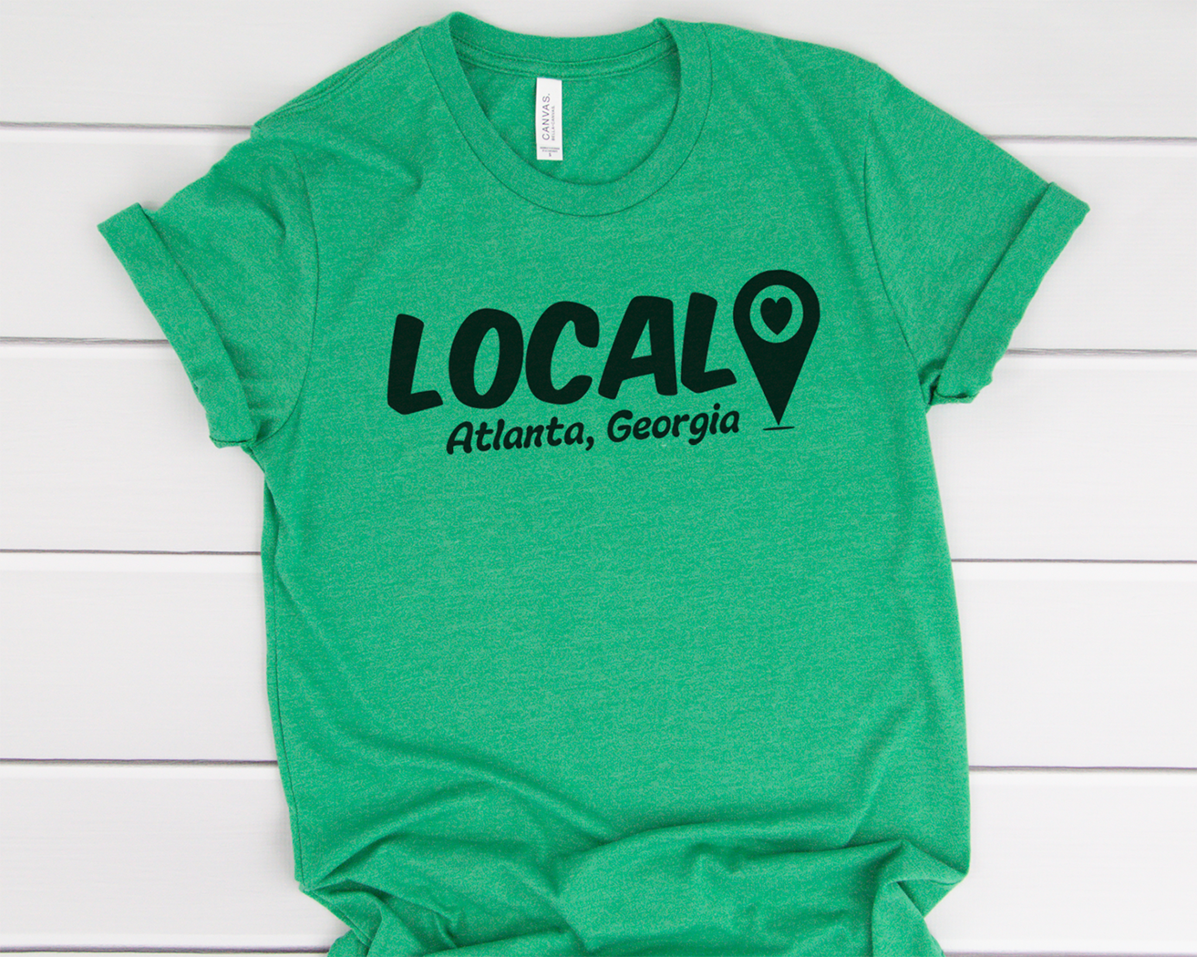 Sip and Shop Map Pin Tee