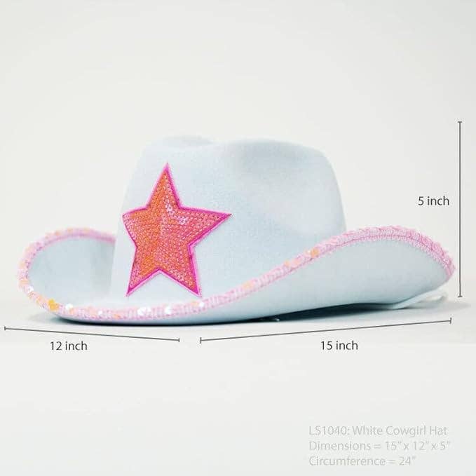 LEMONSODA White Tiara Cowboy Hat