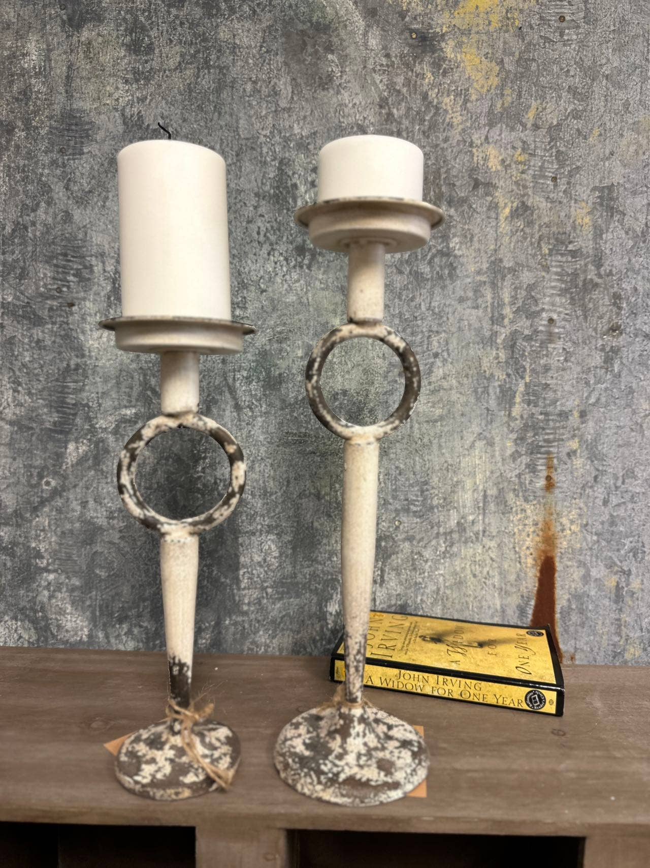 Antique Wrought Iron Candle Holder