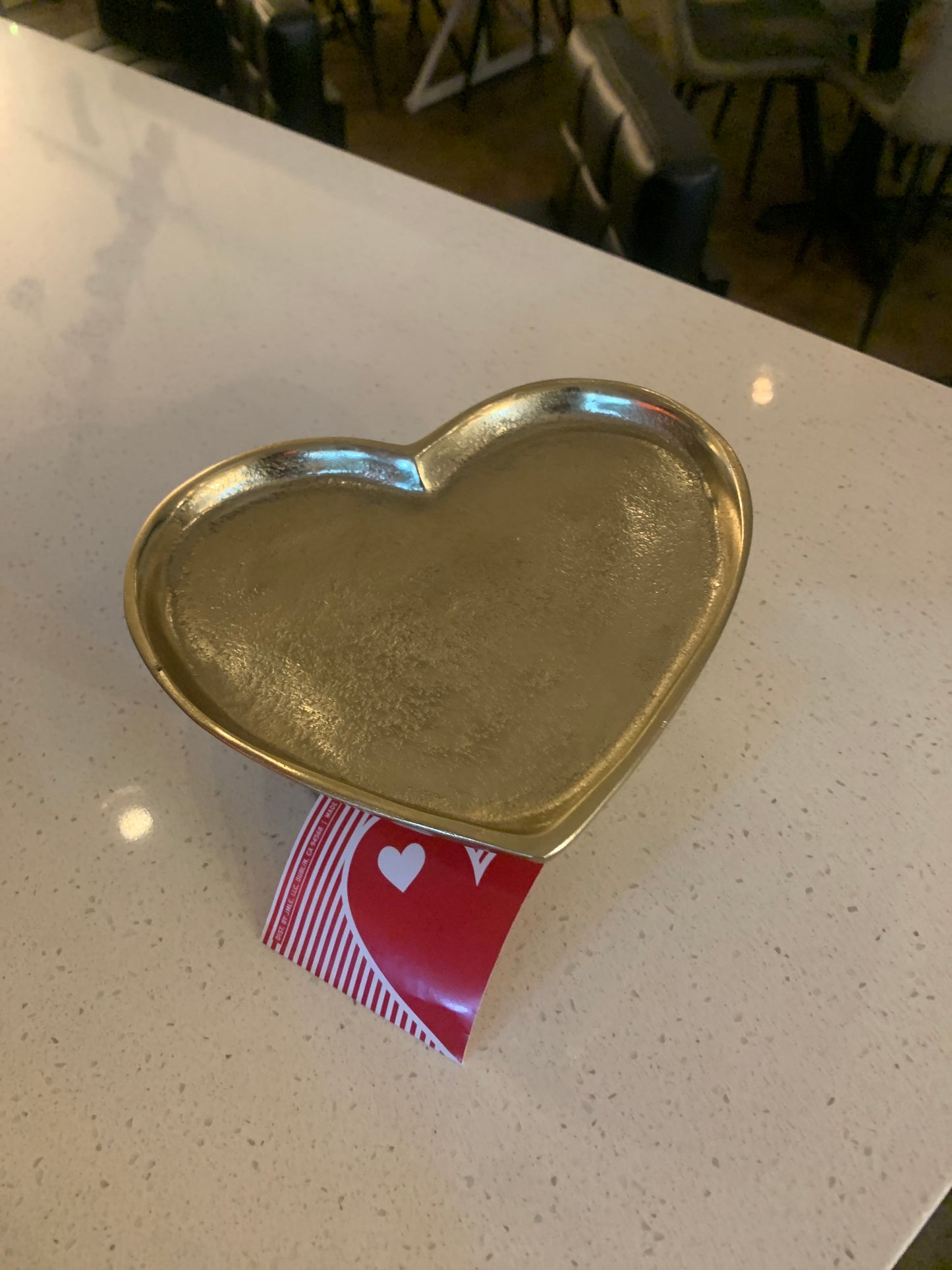 Brass Heart Dish