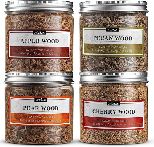 MITBAK 4-Pack Extra Fine Wood Chips for Smoking Gun