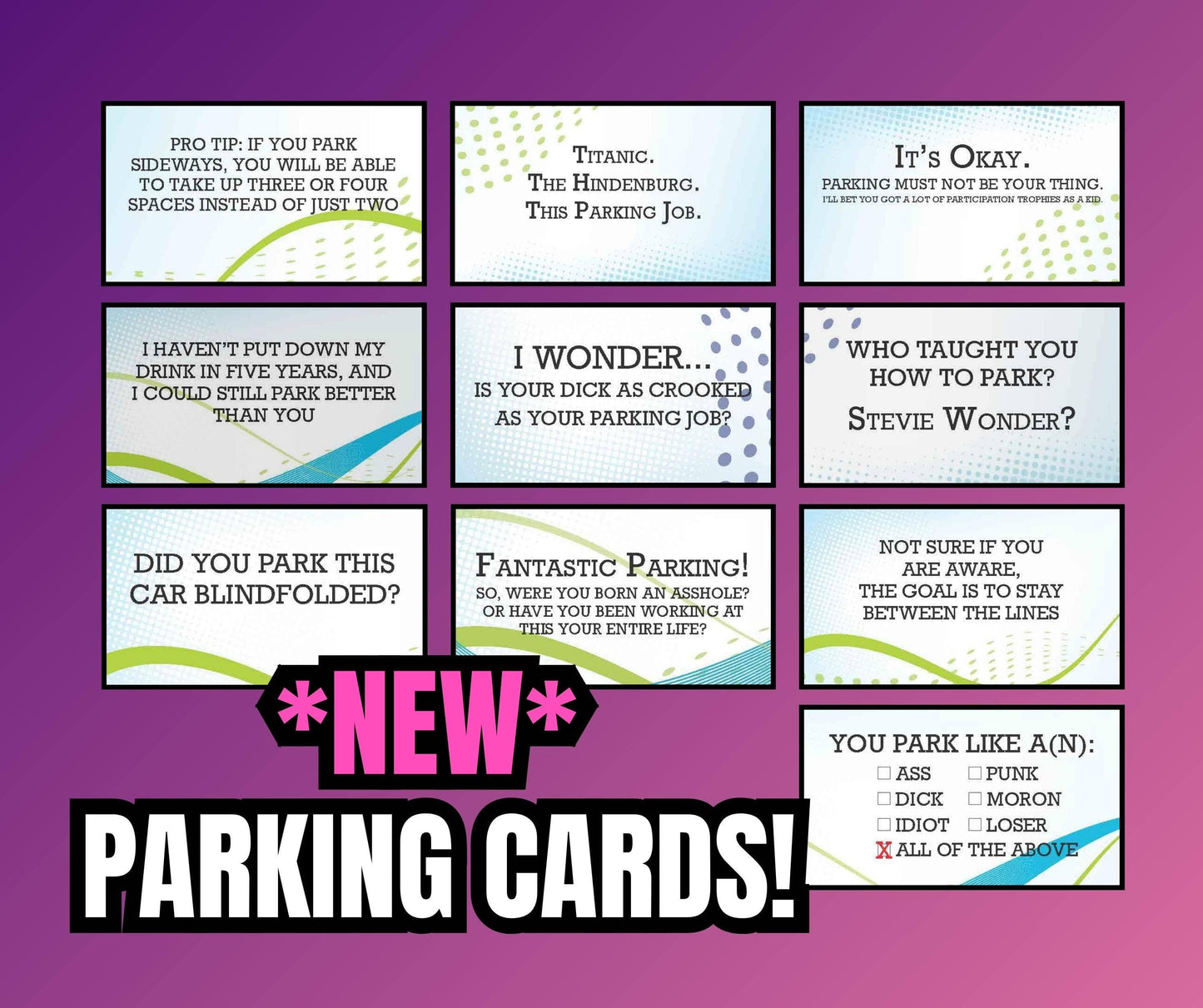 Parking Cards - Wonder 40 Pack