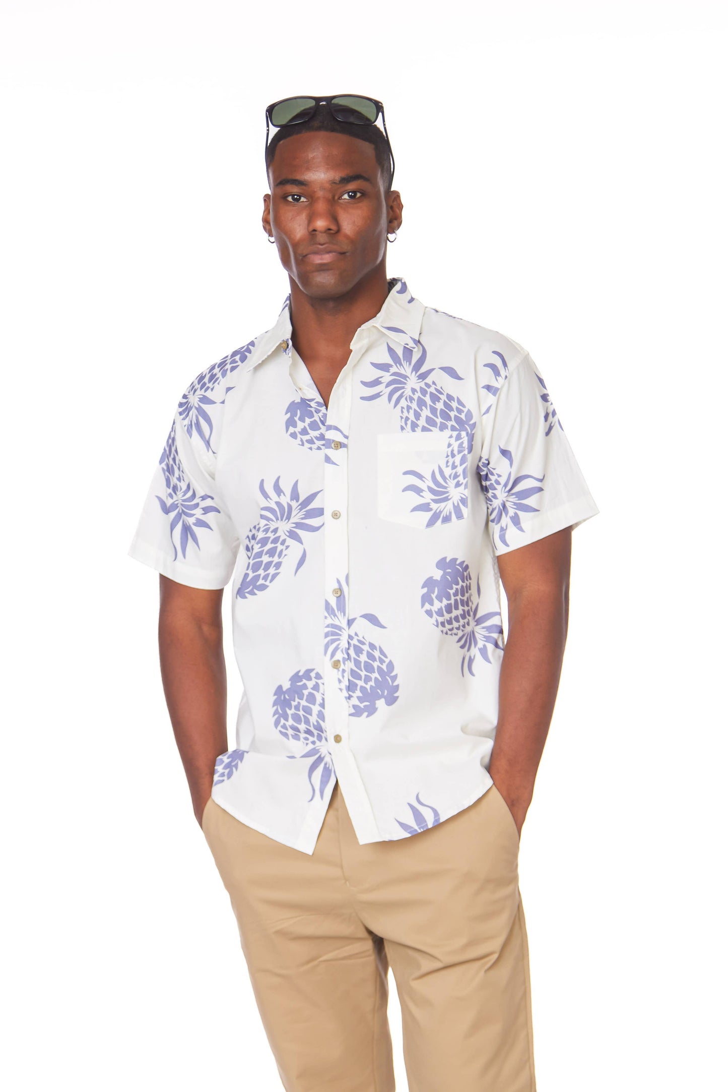 Men's Woven Printed Short Sleeve Shirt