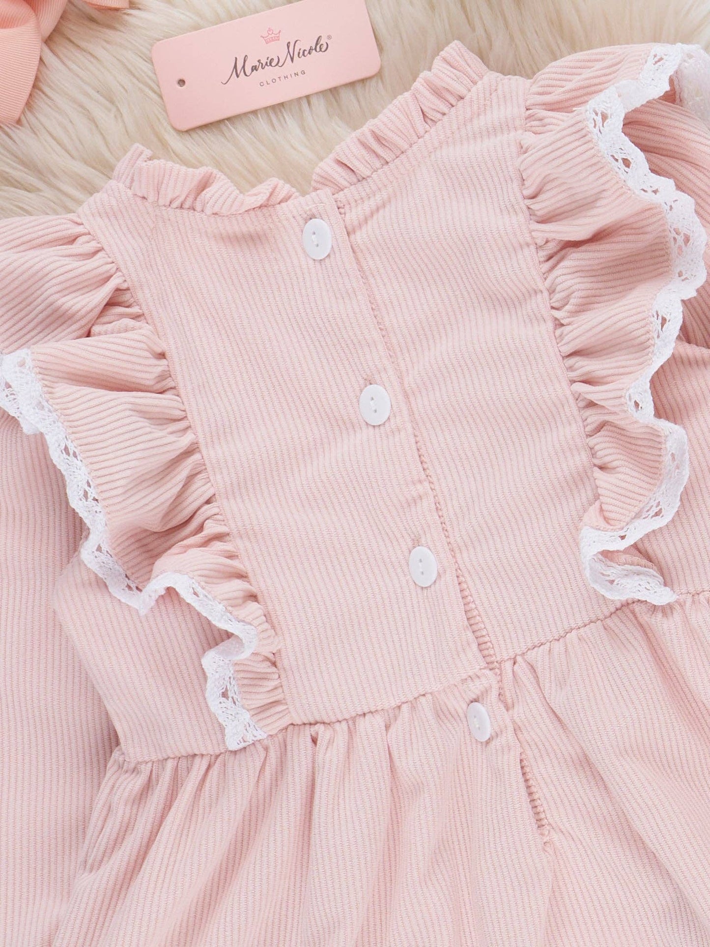 Blossom Belle Corduroy Ruffle Dress