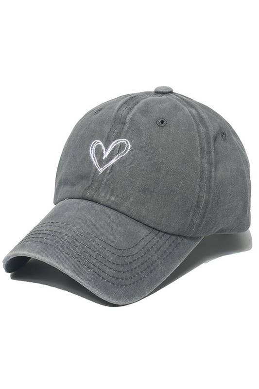 Heart Baseball Cap, Sun Hat CWAH0012