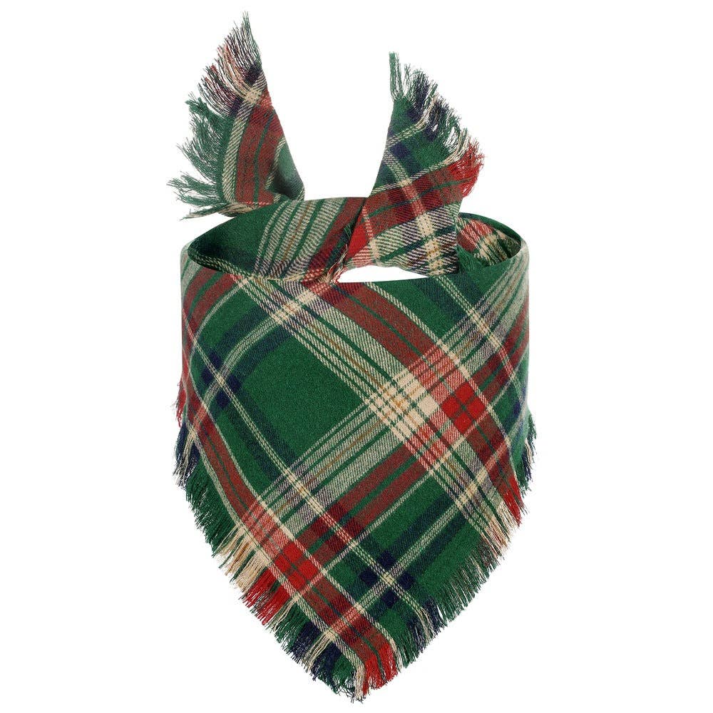 Christmoo – Tartan Fringe Pet Bandana