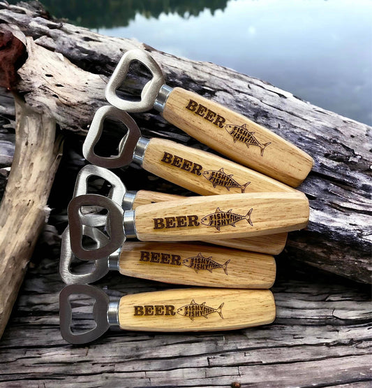 Wholesale Bottle Openers Engraved Wood For Dad Father's bar