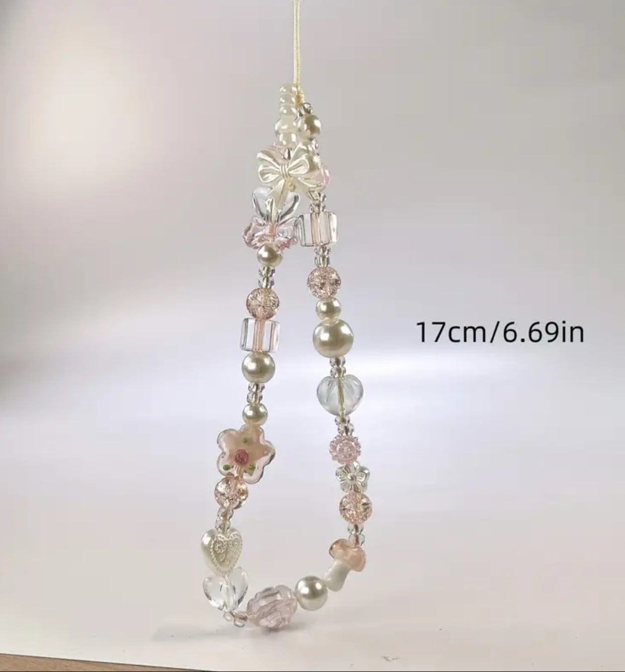 2 Glass Beaded Phone Tethers