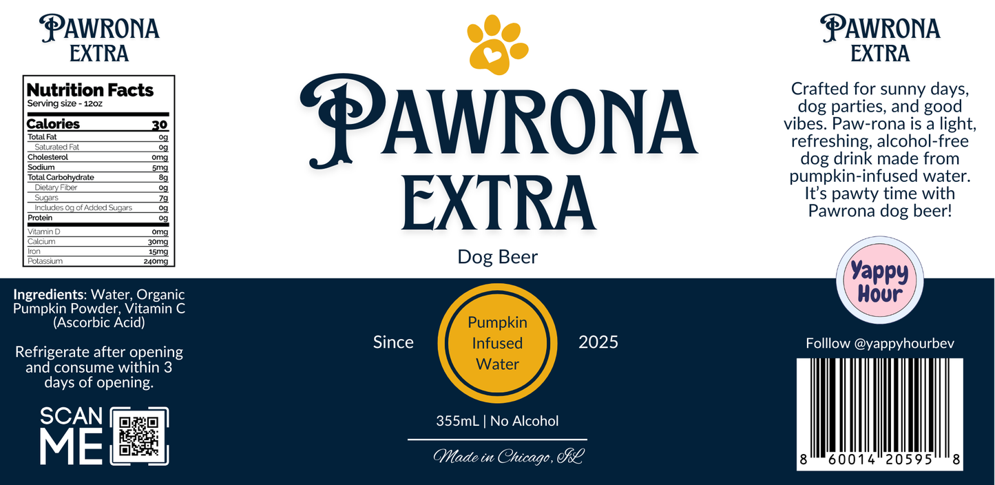 Paw-Rona Dog Beer 12oz | 10ct | Pumpkin 