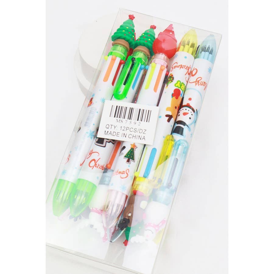 Christmas Theme Multi Color Ballpoint Pen