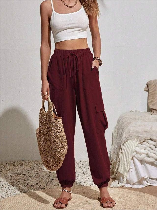 Casual trousers pocket cargo pants