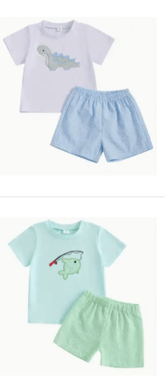 Boys Summer 2 Pc Sears Sucker